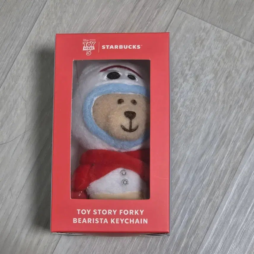 [BUNJANG] Starbucks Toy Story Forky Bearista Doll Keychain (Sealed) / [미개봉] 스타벅스 토이스토리 포키 베어리스타 인형 키링