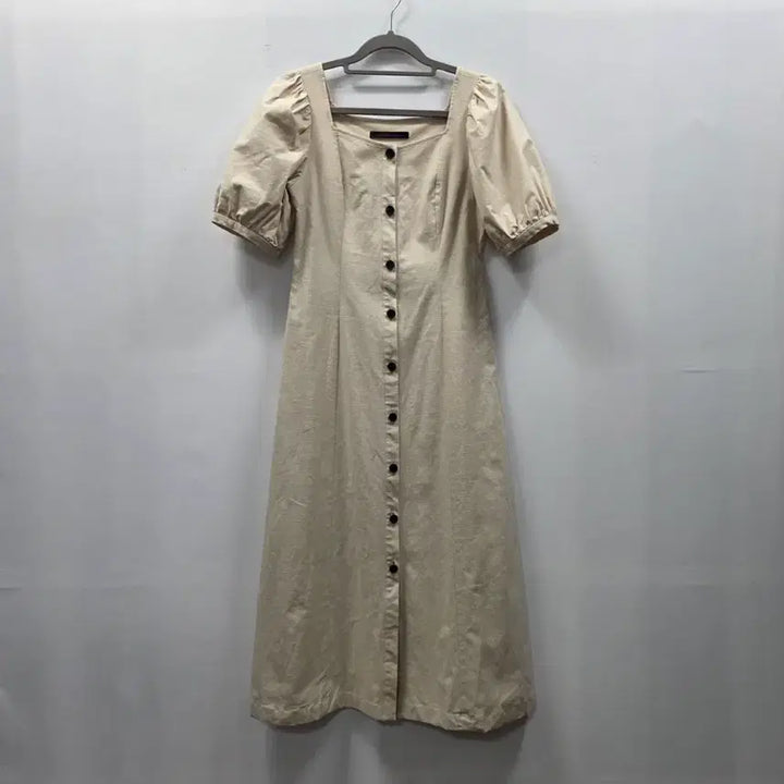 [BUNJANG] LETQSTUDIO Linen Puff Long Dress Beige S / 1233 LETQSTUDIO 린넨 퍼프 롱원피스 베이지 S사이즈 하객룩