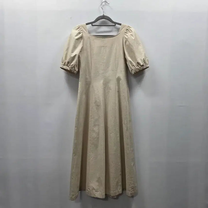 [BUNJANG] LETQSTUDIO Linen Puff Long Dress Beige S / 1233 LETQSTUDIO 린넨 퍼프 롱원피스 베이지 S사이즈 하객룩