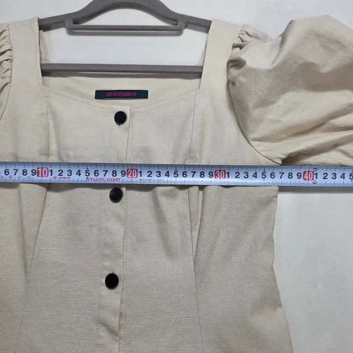 [BUNJANG] LETQSTUDIO Linen Puff Long Dress Beige S / 1233 LETQSTUDIO 린넨 퍼프 롱원피스 베이지 S사이즈 하객룩
