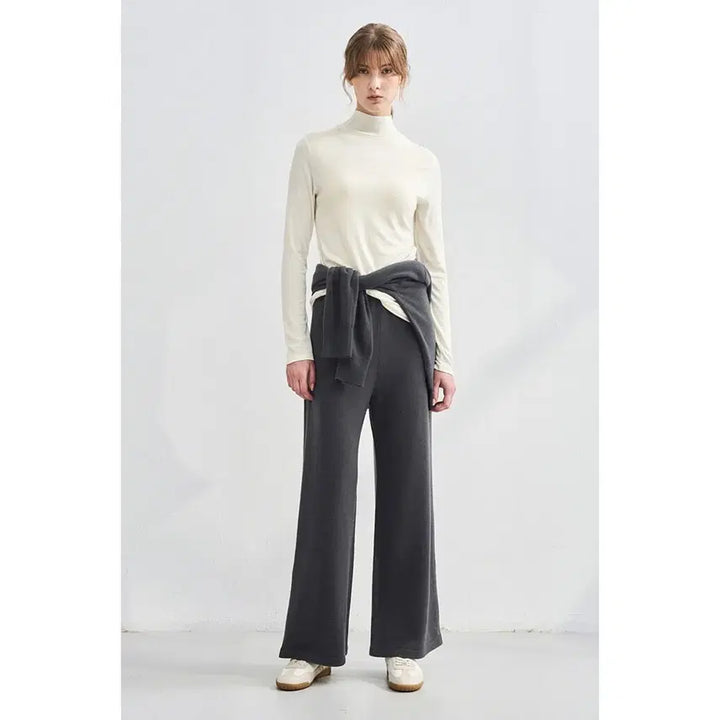 [BUNJANG] LATT 25 Cashmere Blend Wide Knit Pants / LATT 25 캐시미어 니트 팬츠