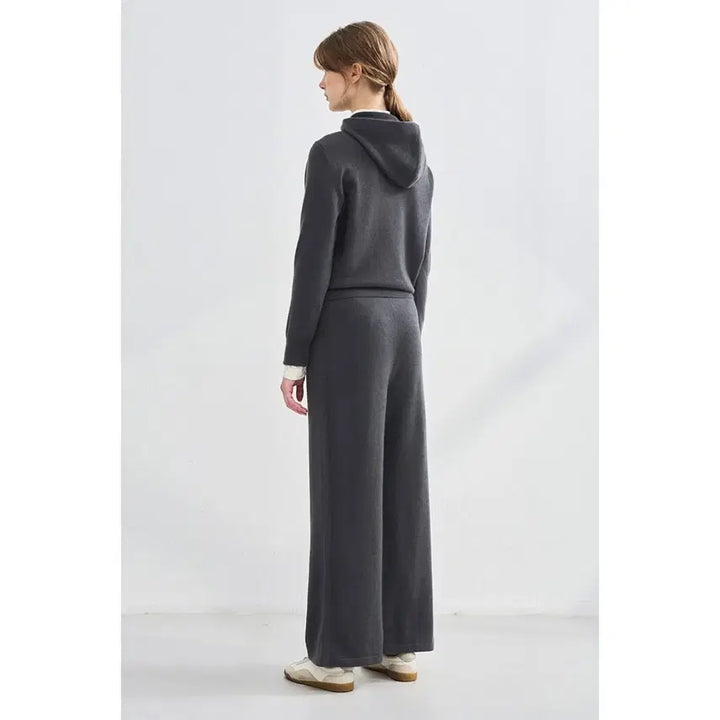 [BUNJANG] LATT 25 Cashmere Blend Wide Knit Pants / LATT 25 캐시미어 니트 팬츠