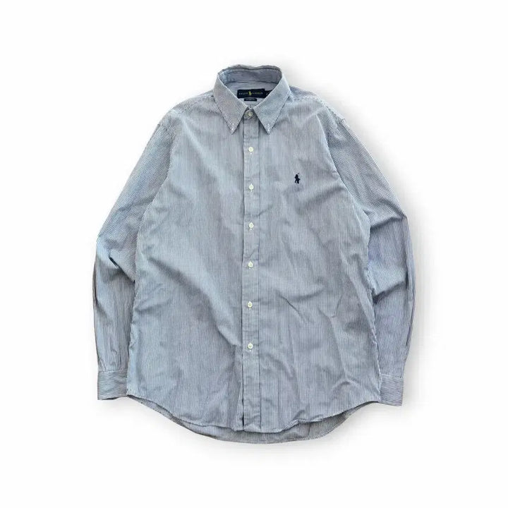 [BUNJANG] Ralph Lauren Blue Stripe Shirt / 랄프로렌 블루 스트라이프 셔츠