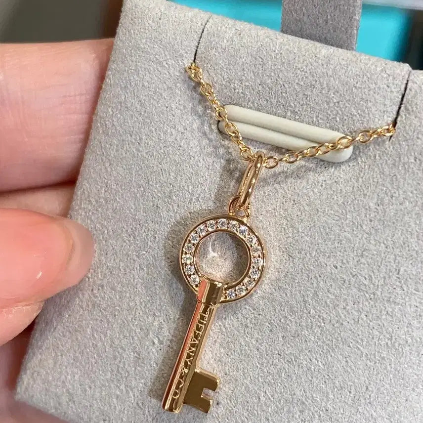 [BUNJANG] Tiffany &amp; Co. Key Pendant Necklace Rose Gold / 티파니 키 목걸이 로즈골드