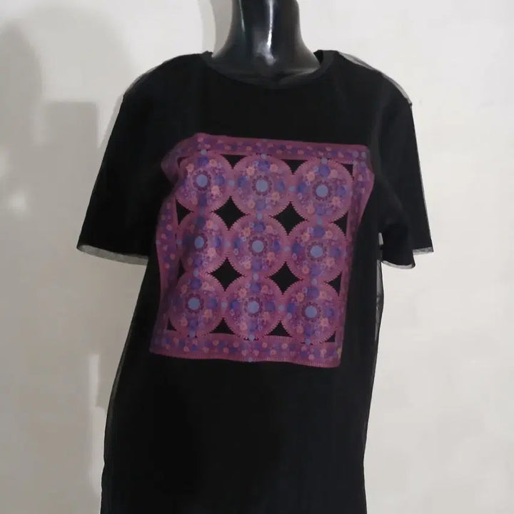 [BUNJANG] Anna Sui Double Mesh T-Shirt Black / 020 안나수이 이중 망사 티