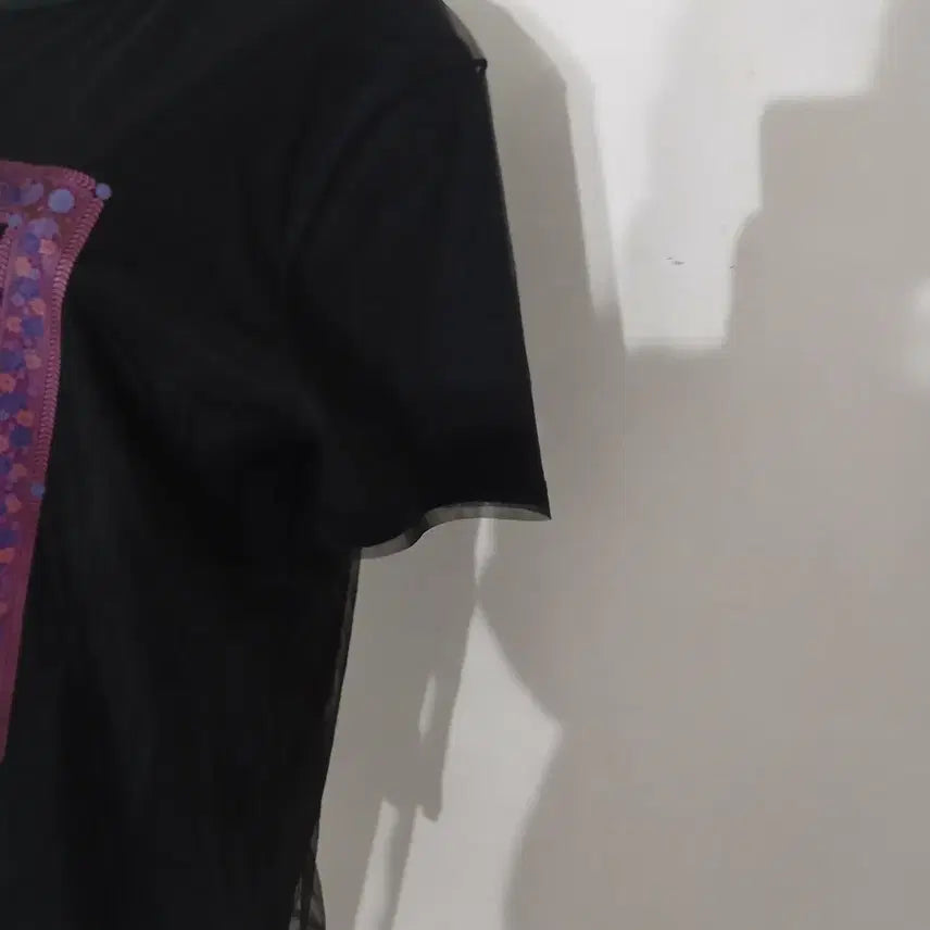 [BUNJANG] Anna Sui Double Mesh T-Shirt Black / 020 안나수이 이중 망사 티