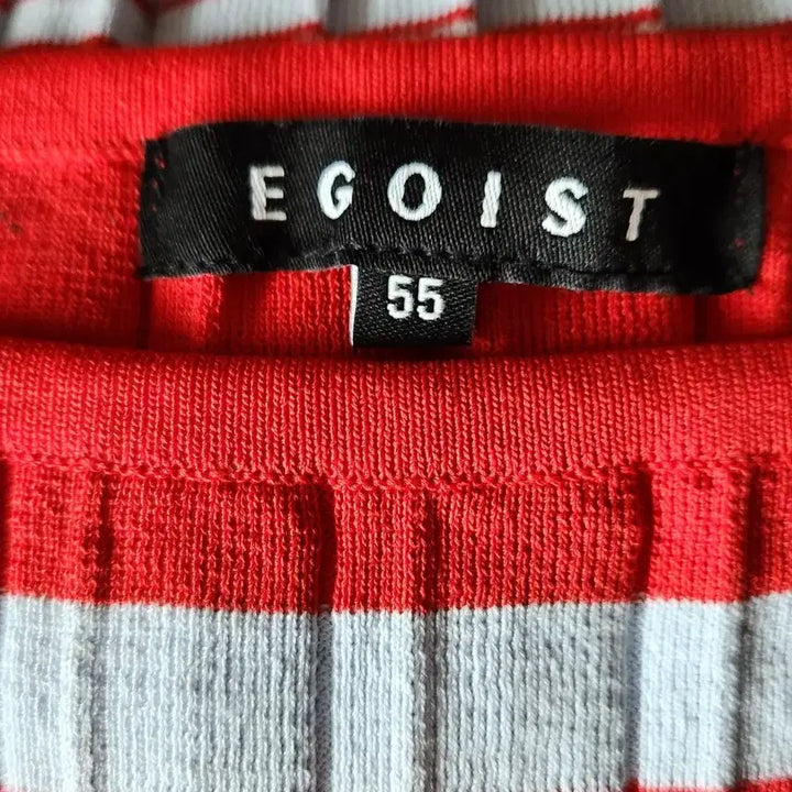 [BUNJANG] EGOIST Pleated Stripe Knit / 에고이스트 주름조직 스트라이프 니트