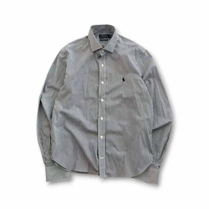 [BUNJANG] Polo Ralph Lauren Gray Stripe Shirt / 폴로 랄프로렌 그레이 스트라이프 셔츠
