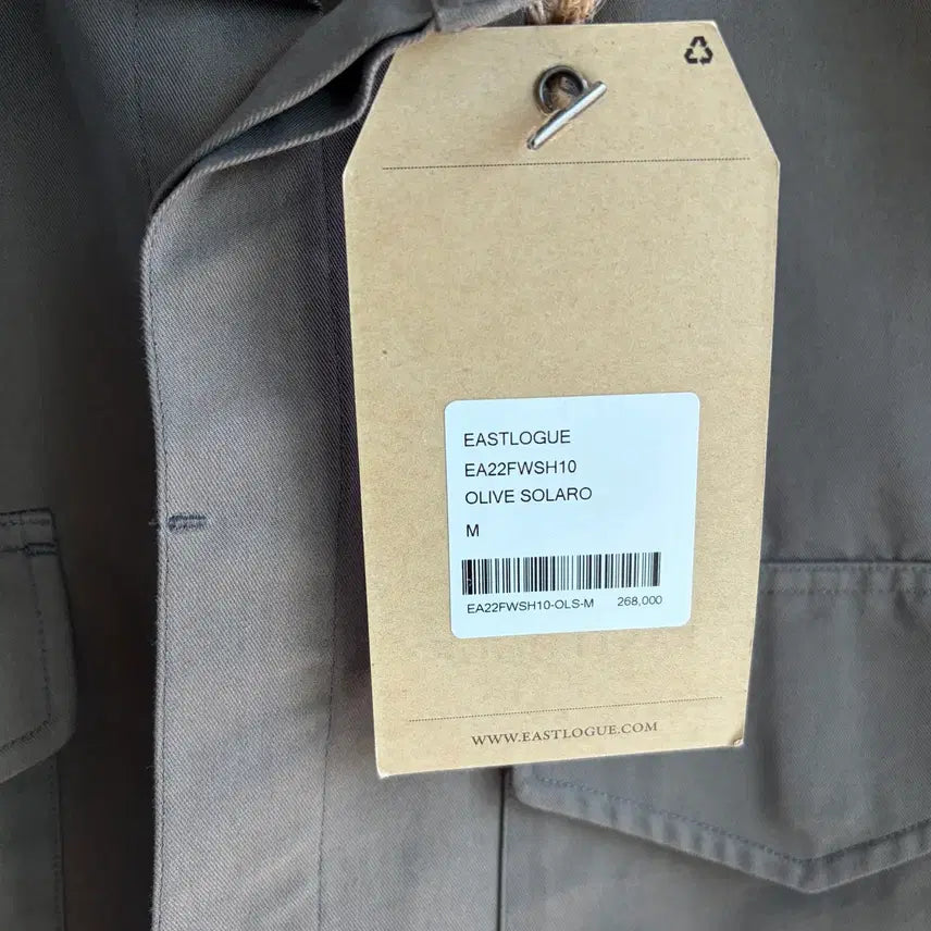 [BUNJANG] Eastlog Shirt Jacket Olive (M) / 새상품(M)이스트로그 셔츠 자켓 올리브