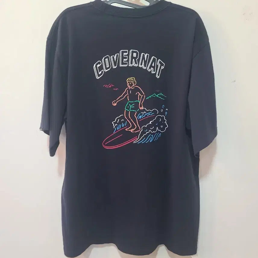 [BUNJANG] Covenat Palm Tree Graphic T-Shirt Black / 커버낫 야자수 반팔 티셔츠 블랙