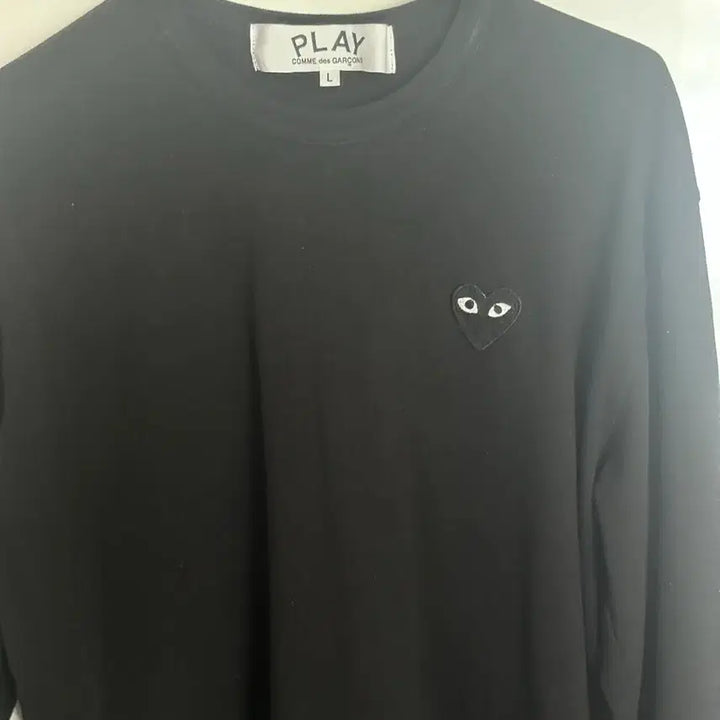 [BUNJANG] Comme des Garçons Black Long Sleeve Shirt (L) / 꼼데가르송 블랙 롱슬리브 긴팔(L)
