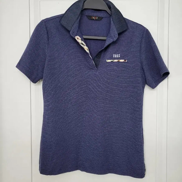 [BUNJANG] Daks Navy Short-Sleeve Polo T-Shirt / 닥스 네이비 반팔 카라넥 티셔츠
