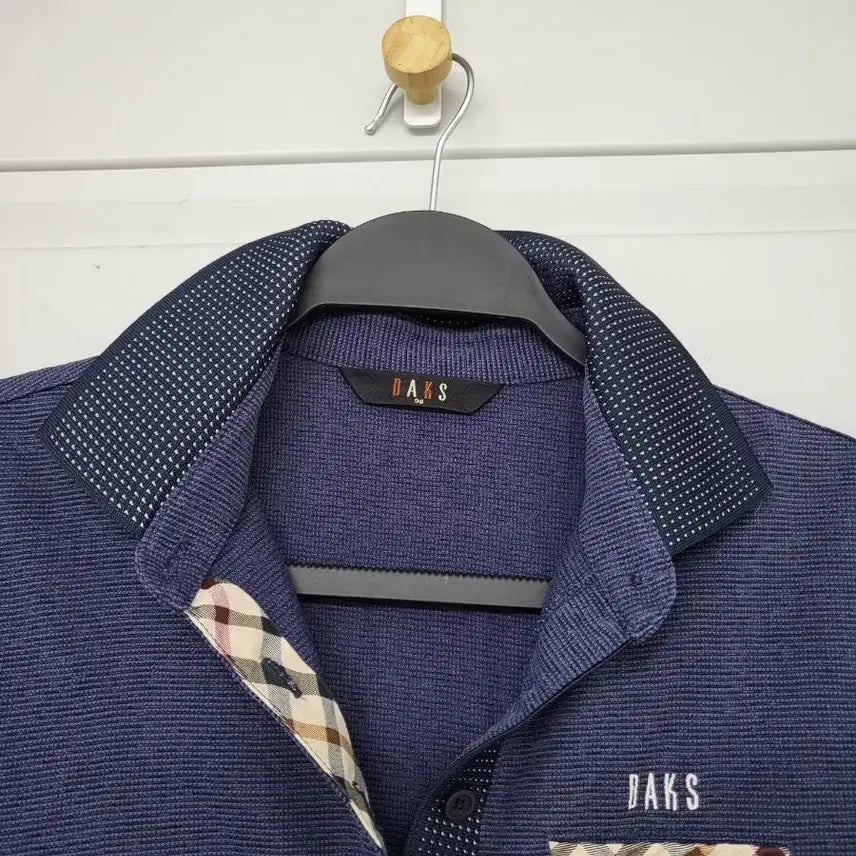 [BUNJANG] Daks Navy Short-Sleeve Polo T-Shirt / 닥스 네이비 반팔 카라넥 티셔츠