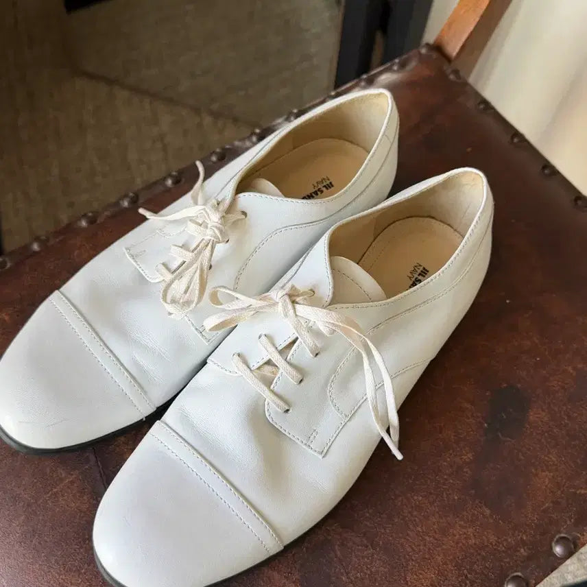 [BUNJANG] Jil Sander White Leather Loafers / 질샌더 화이트 레더 로퍼