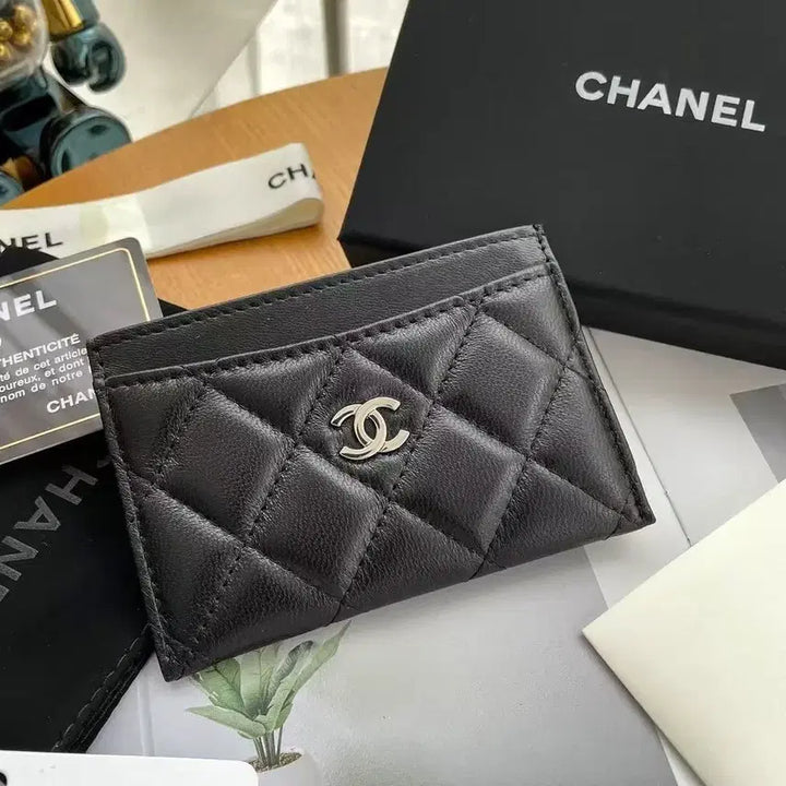 [BUNJANG] Chanel Classic Card Holder Black Lambskin / 샤넬 카드지갑