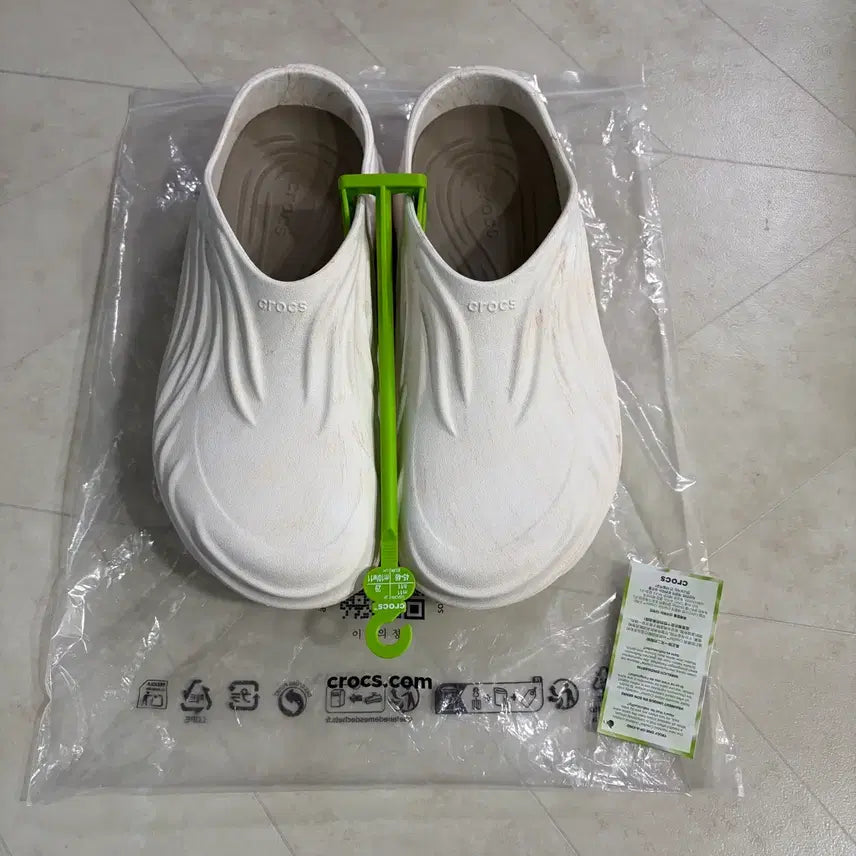 [BUNJANG] Crocs Eco Wave Clog Watercolor Marbled Bone Multi (Size 290) / 새상품(290)크록스 에코 웨이브 클로그 워터컬러 마블드 본 멀티