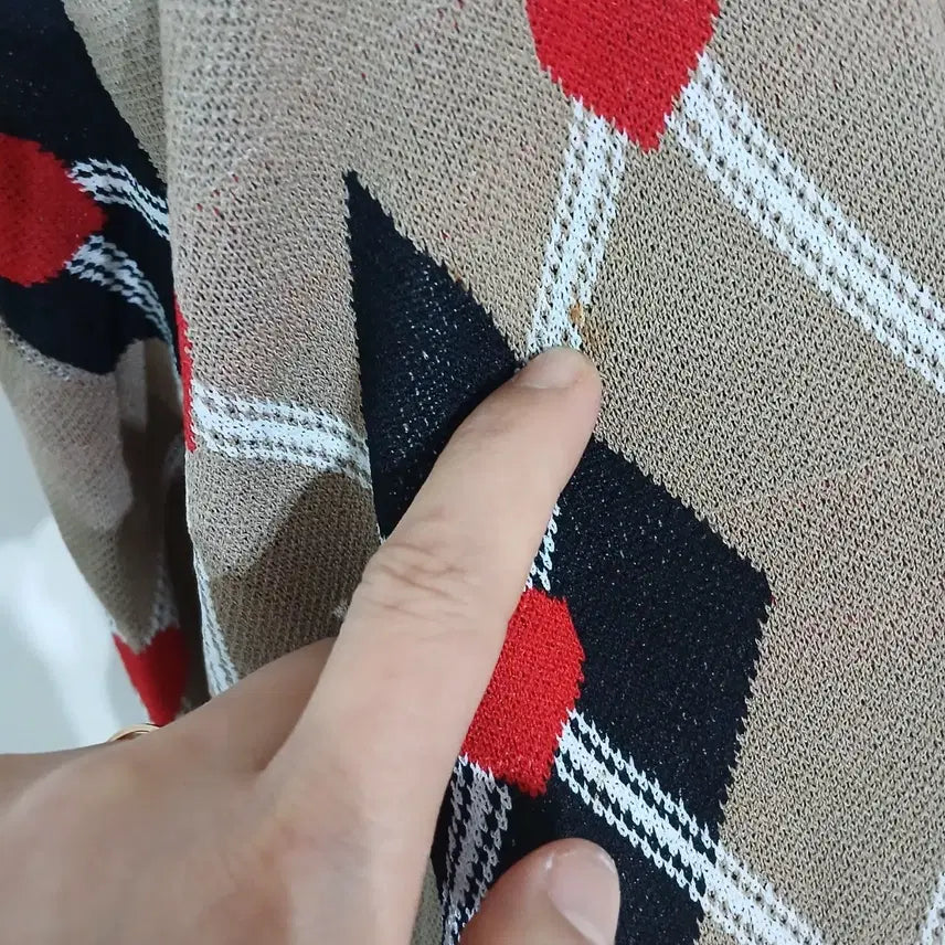 [BUNJANG] MSGM Pattern Loose Turtle Knit / 023 MSGM 패턴 루즈 터들 니트