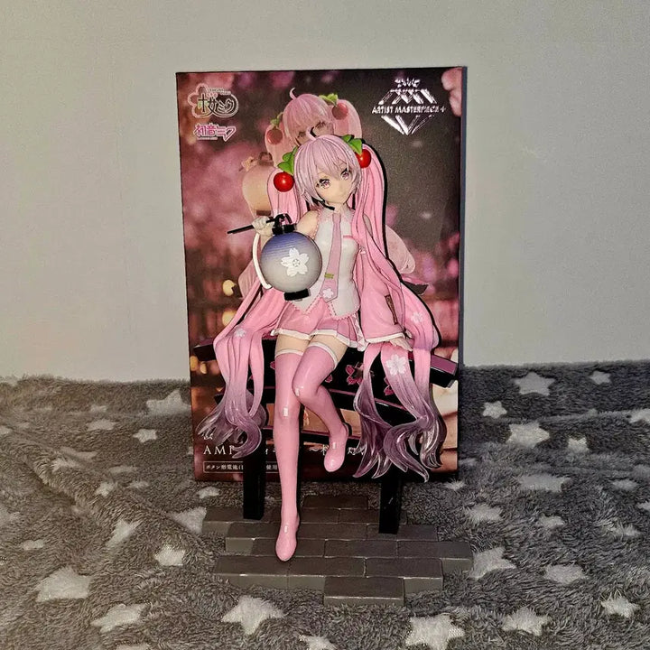 [BUNJANG] Taito Sakura Miku Lantern Figure with Taobao Acrylic Base / (박스0+아크릴발판) 사쿠라 미쿠 amp 연등 피규어 + 타오바오 발판