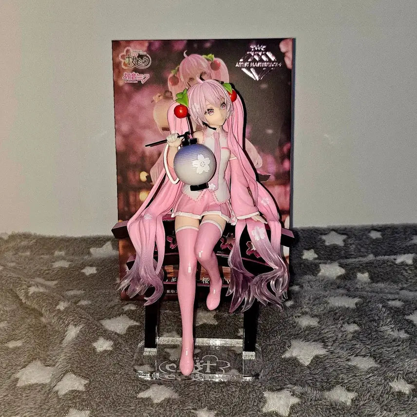 [BUNJANG] Taito Sakura Miku Lantern Figure with Taobao Acrylic Base / (박스0+아크릴발판) 사쿠라 미쿠 amp 연등 피규어 + 타오바오 발판