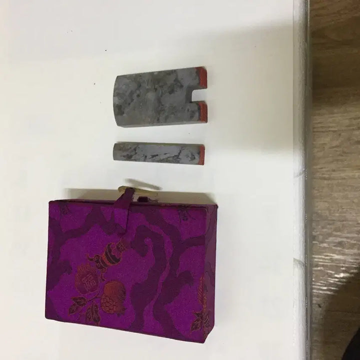 [BUNJANG] Premium Jade Seal Stamp Set / 매우 고급진 옥돌 낙관도장 옥 2개  /요316