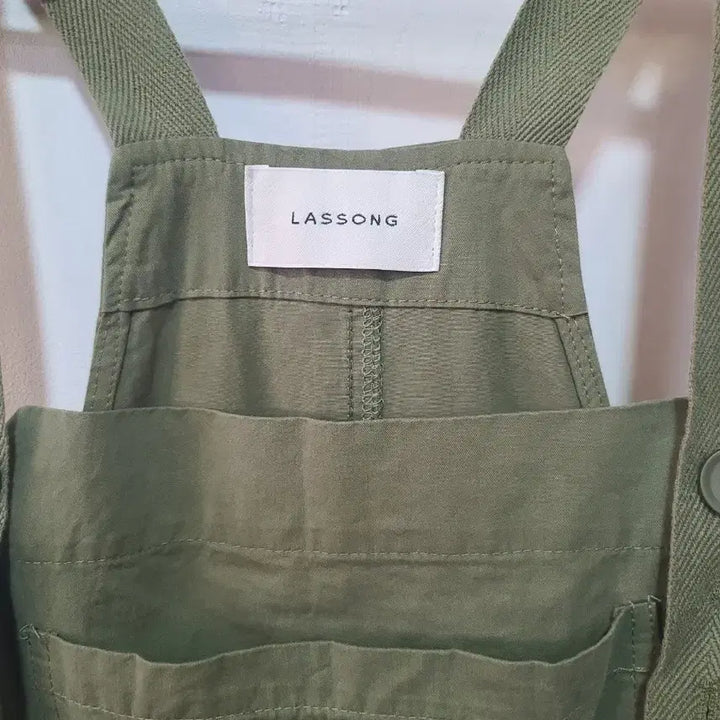 [BUNJANG] Rassong Khaki Overalls / 라쏭 카키색 멜빵 바지