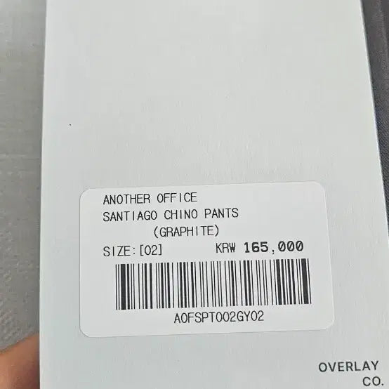 [BUNJANG] Another Office Santiago Chino Graphite (Size 2) / 어나더오피스 산티아고 치노