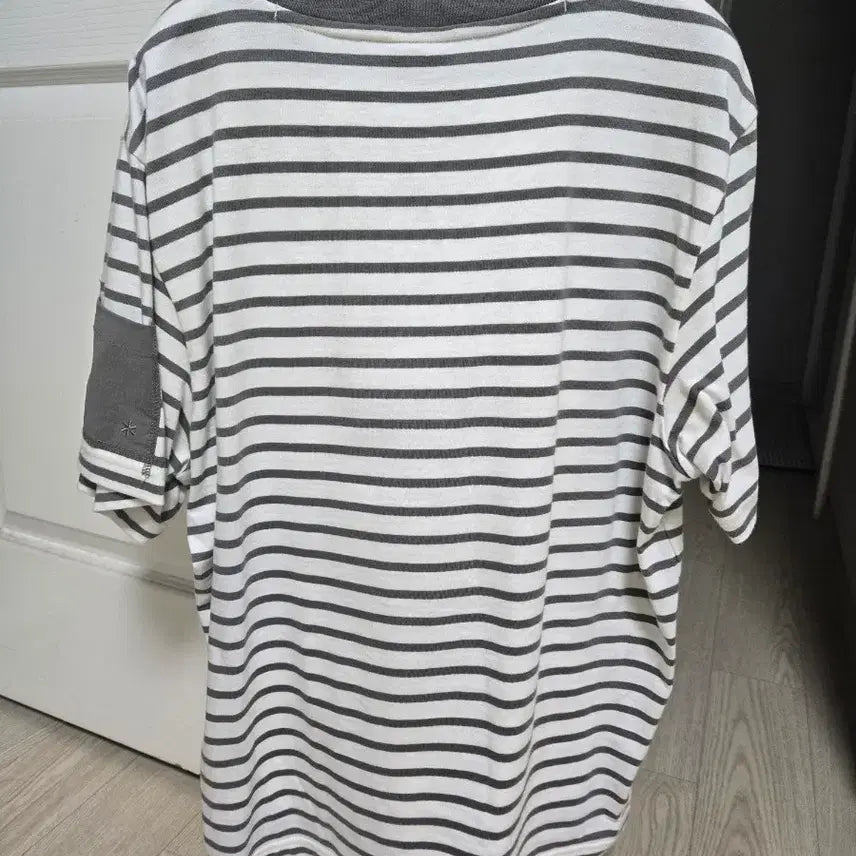 [BUNJANG] Snow Peak Striped Short-Sleeve T-Shirt / 스노우피크 반팔티 새상품급