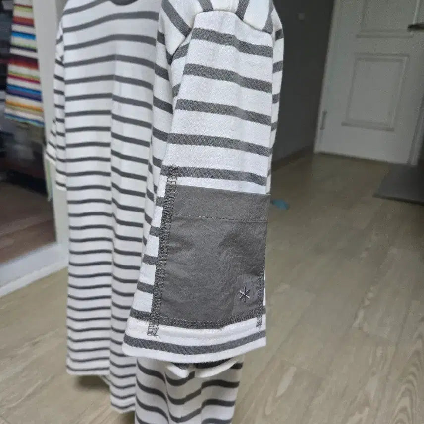 [BUNJANG] Snow Peak Striped Short-Sleeve T-Shirt / 스노우피크 반팔티 새상품급