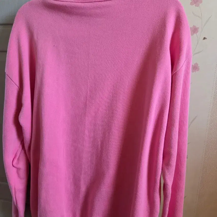[BUNJANG] Pink Printing Sweatshirt T-shirt / 핑크 프린팅 맨투맨 티셔츠