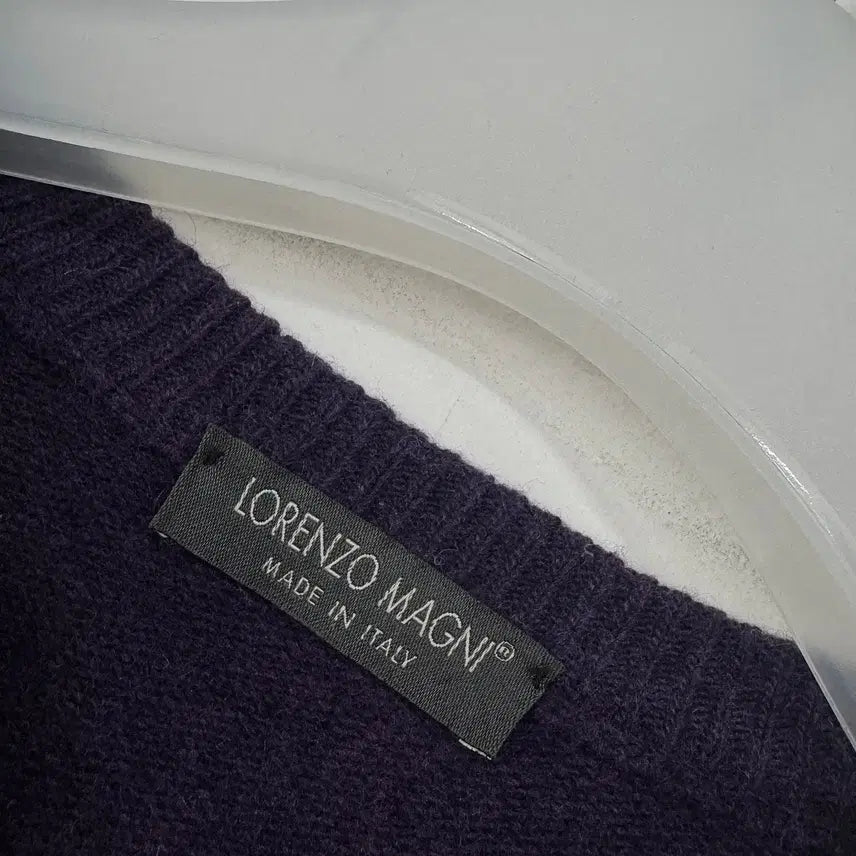 [BUNJANG] Lorenzo Magni Italian Round Neck Knit / 이태리 LORENZO MAGNI 라운드넥 니트