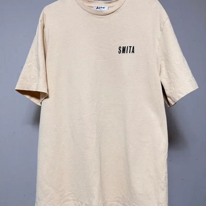 [BUNJANG] Acne Studios SMITA Lettering T-Shirt Ivory Size 103 / 아크네스튜디오 셔츠 103사이즈