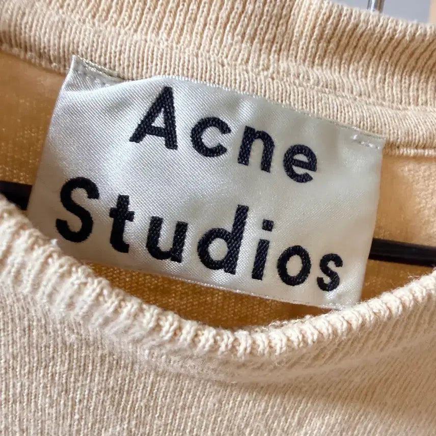 [BUNJANG] Acne Studios SMITA Lettering T-Shirt Ivory Size 103 / 아크네스튜디오 셔츠 103사이즈