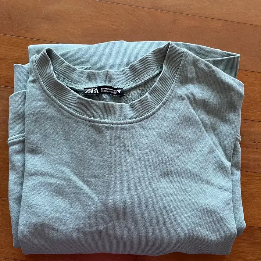 [BUNJANG] Zara Sweatshirt Long Dress Mint M / ZARA 맨투맨 롱 원피스 M 민트
