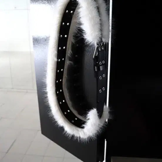 [BUNJANG] Clata Blur Fur Belt / 클라따 블러 퍼 벨트