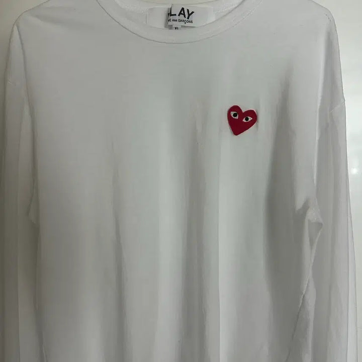 [BUNJANG] Comme des Garçons White Long Sleeve Shirt XL / 꼼데가르송 화이트 롱슬리브 긴팔(XL)