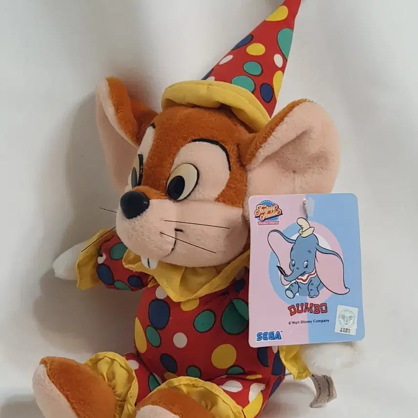 [BUNJANG] Disney Dumbo Timothy Q. Mouse Vintage Plush 1996 / 디즈니 덤보 친구 티모시 인형 1996