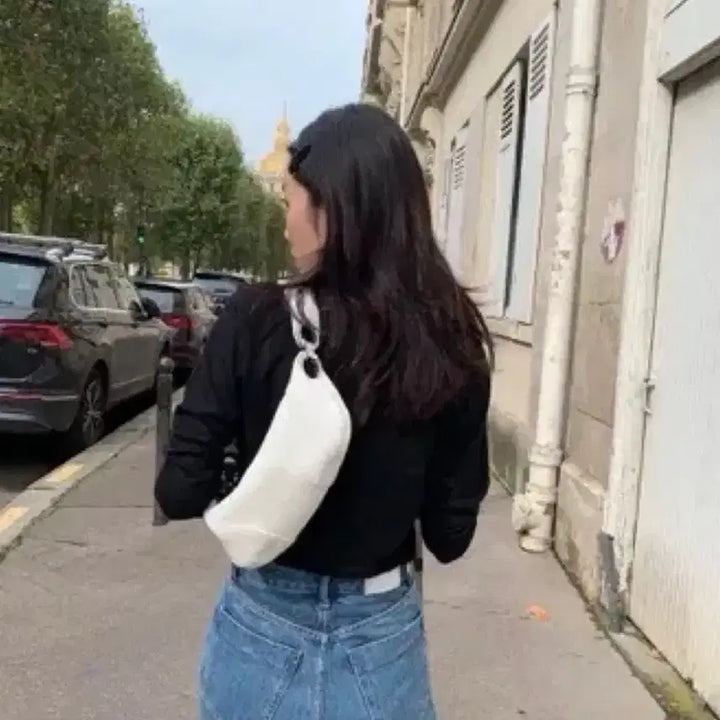 [BUNJANG] BY FAR Amira Mini Shoulder Bag White / BY FAR 아미라 미니 숄더백 화이트