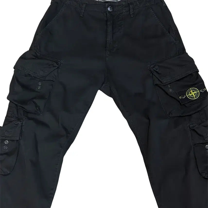 [BUNJANG] Stone Island 19FW Multi Cargo Pants Black / 스톤아일랜드 19FW 멀티 탄창 카고 팬츠 블랙