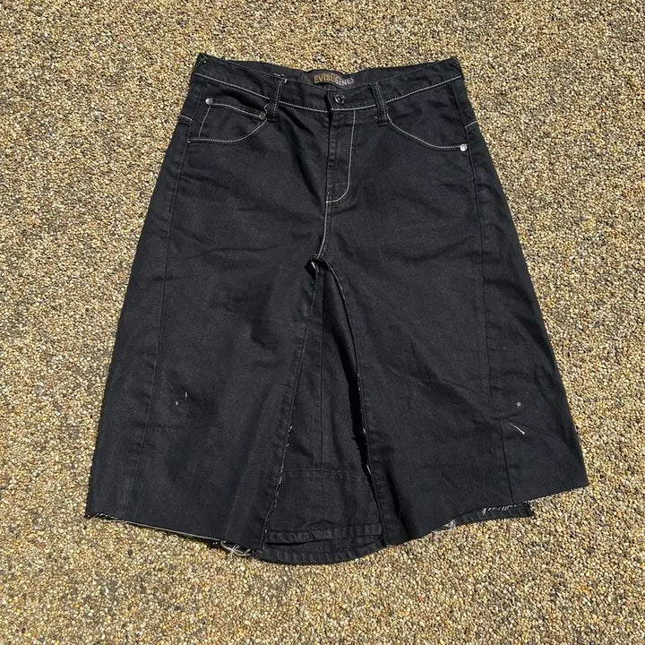 [BUNJANG] Evisu Osaka Black Engineered Skirt / 에비수(evisu) 오사카 블랙 엔지니어드 스커트