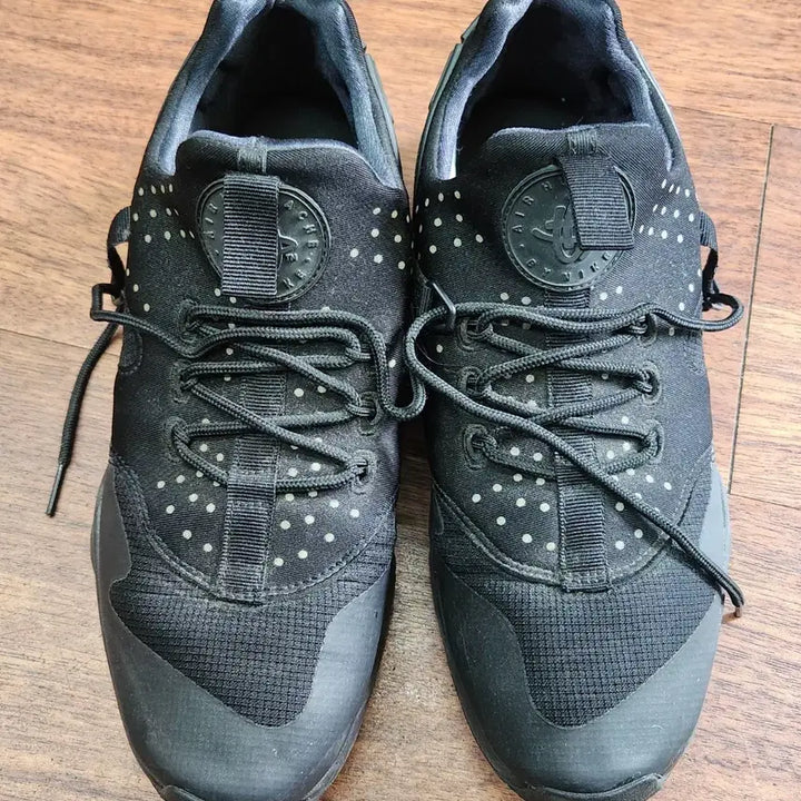[BUNJANG] Nike Air Huarache Run Black Dot Sneakers US 9 (270) / 나이키 에어 허라취 런 블랙 도트 운동화 US9(270)