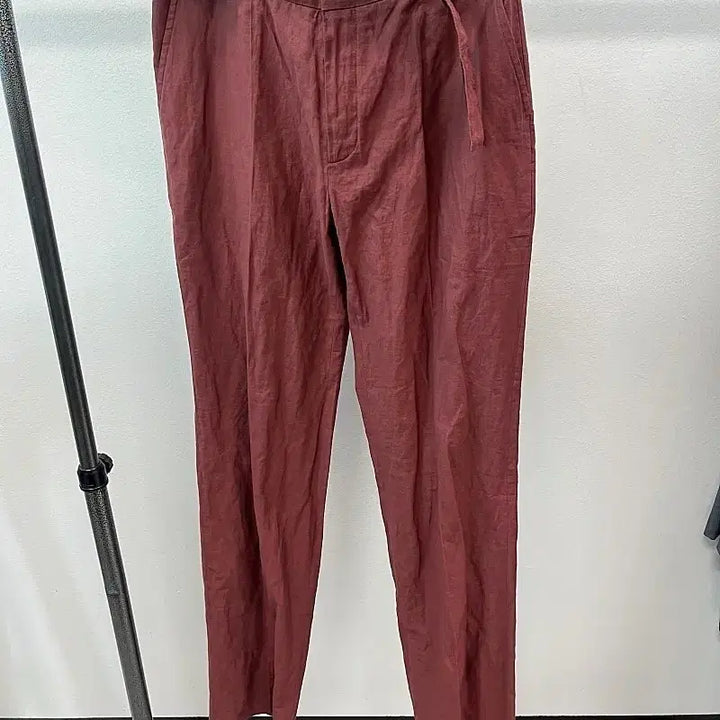 [BUNJANG] Lanvin Burgundy Belted Pants / 33-34) 랑방 버건디 벨티드 팬츠