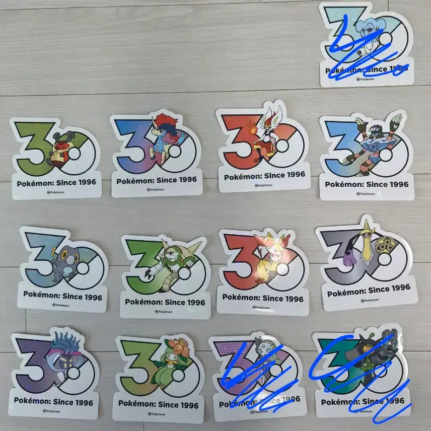[BUNJANG] Pokemon 30th Anniversary Stickers / 포켓몬 30주년 기념 스티커