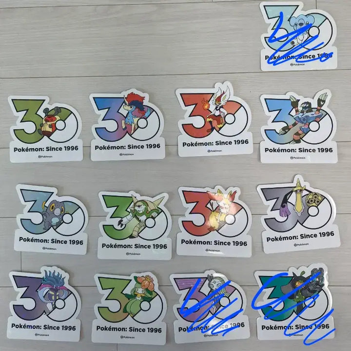 [BUNJANG] Pokemon 30th Anniversary Stickers / 포켓몬 30주년 기념 스티커