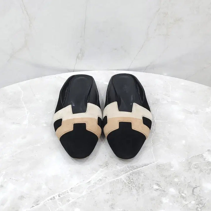 [BUNJANG] Hermes Two-tone Roxanne Mules - Size 38 / 38 / 에르메스 투톤 록산느 뮬