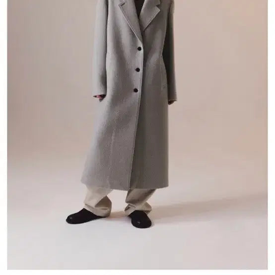 [BUNJANG] Insilence Maxi Long Coat Beige / 인사일런스 맥시 롱 코트 베이지