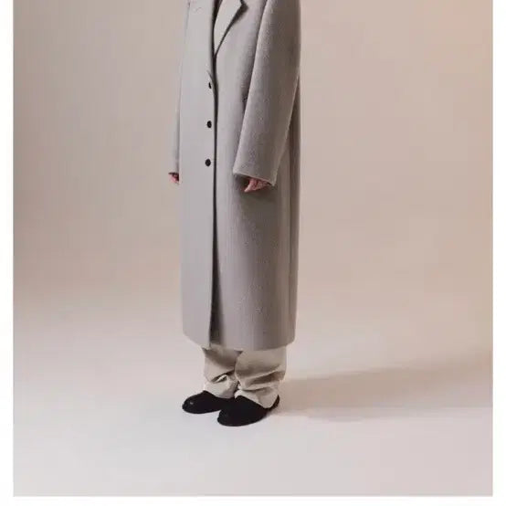 [BUNJANG] Insilence Maxi Long Coat Beige / 인사일런스 맥시 롱 코트 베이지
