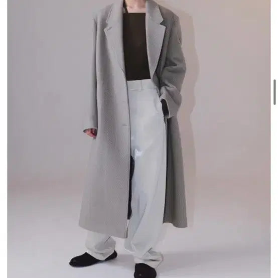 [BUNJANG] Insilence Maxi Long Coat Beige / 인사일런스 맥시 롱 코트 베이지