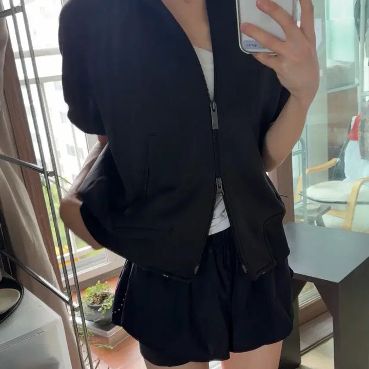 [BUNJANG] Y-3 Two-Way Half Zip Hoodie / Y-3 투웨이 하프 집업