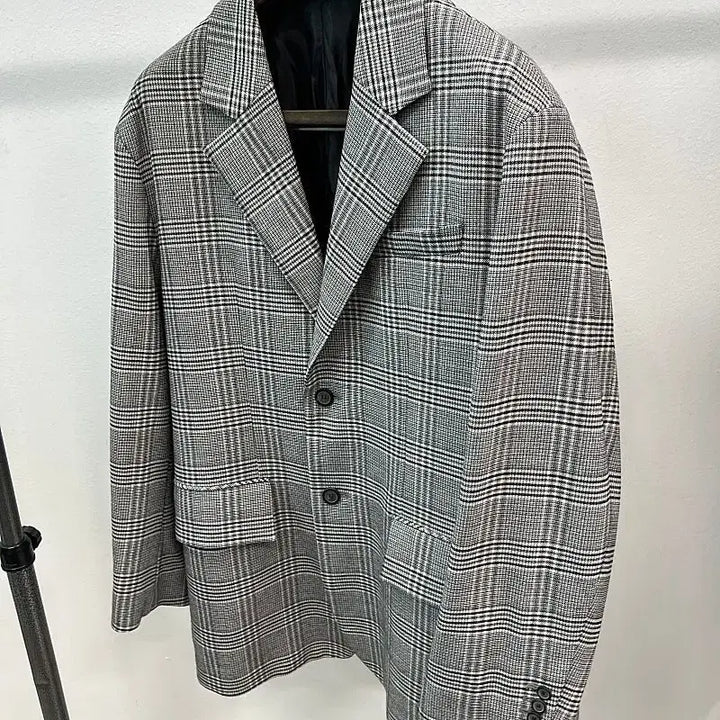 [BUNJANG] Solid Homme Glen Check Oversized Jacket / 110) 솔리드옴므 글렌체크 오버자켓