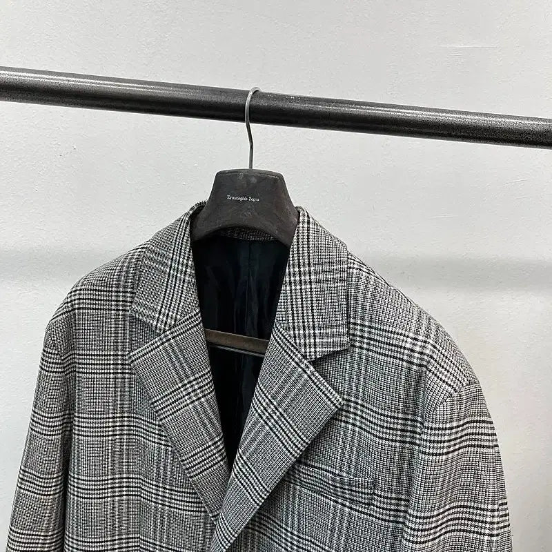[BUNJANG] Solid Homme Glen Check Oversized Jacket / 110) 솔리드옴므 글렌체크 오버자켓